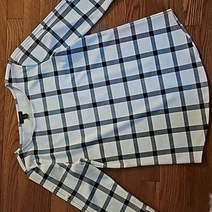 Ann Taylor Windowpane Top